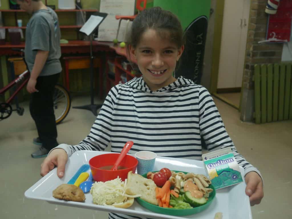 bar à salades école