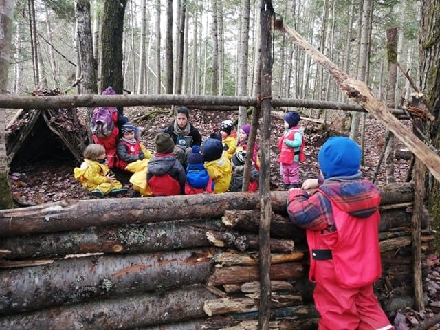 garderie en forêt