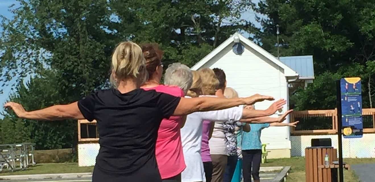 activité physique dans un parc