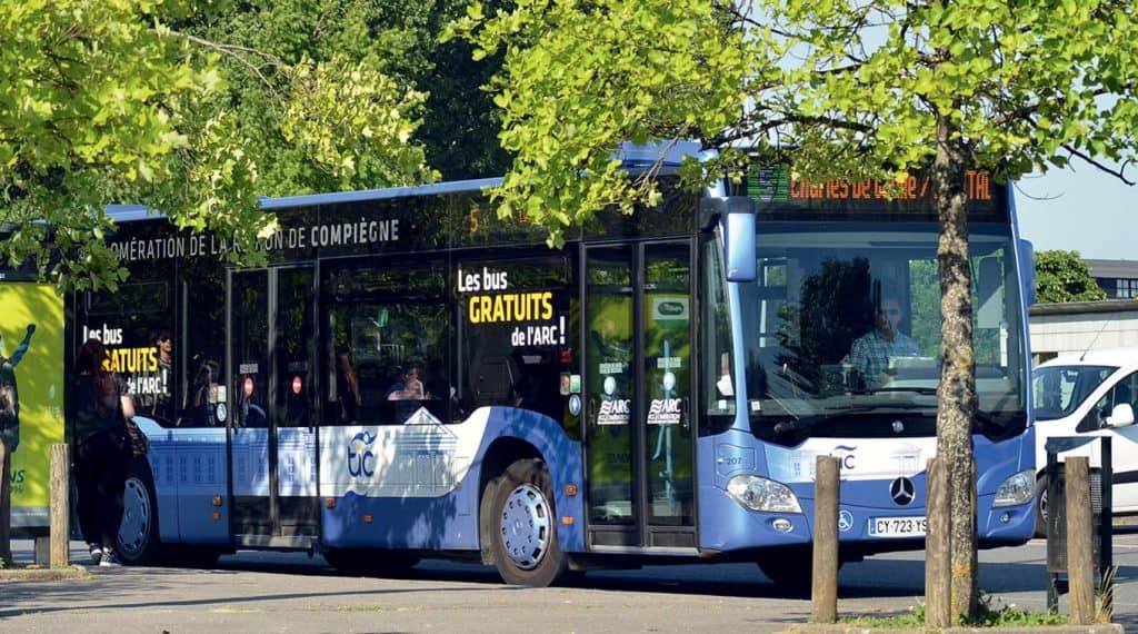 bus gratuit Compiegne, France