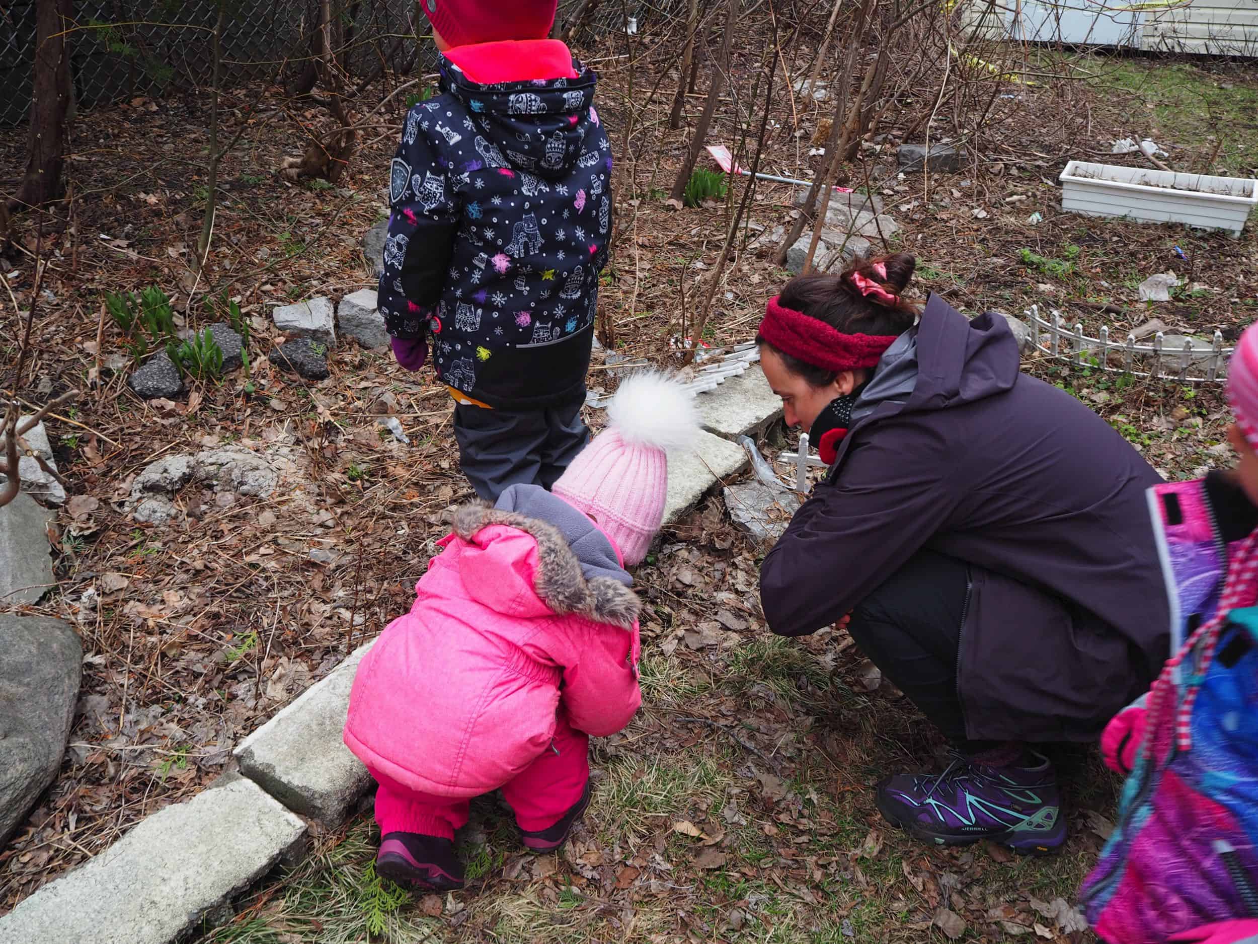 enfants dans la nature